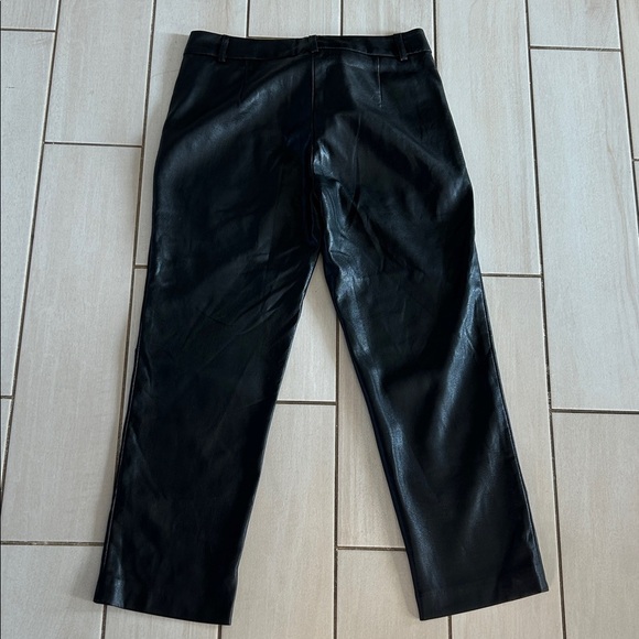VELVET By Graham & Spencer Hydie Vegan Leather Pant Trousers Black - Picture 8 of 8